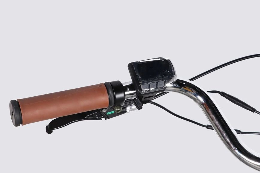 Велосипед з електроприводом 26" ST Dorozhnik eLUX Vbr FR рама-17" 36B 13А*г 500Вт срiблястий 2026 ELB-D-26-297 фото
