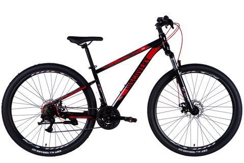 Велосипед ST 29" Discovery TREK DD FR рама-16" чорно-червоний 2025 OPS-SP-29-075 фото