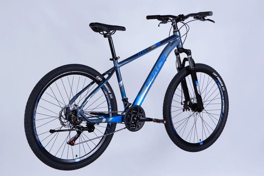 Велосипед AL 27.5" SPACE MERCURY DD FR рама-17" сіро-синій 2026 OPS-SP-27.5-078 фото