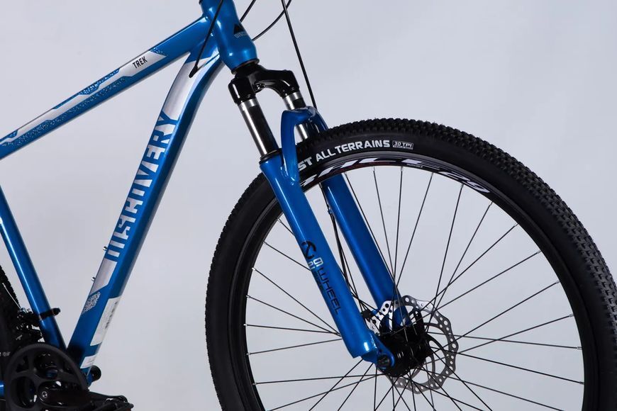 Велосипед ST 29" Discovery TREK DD FR рама-19" синьо-сріблястий 2025 OPS-SP-29-077 фото