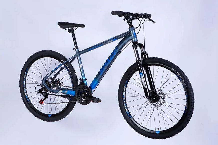 Велосипед AL 27.5" SPACE MERCURY DD FR рама-17" сіро-синій 2026 OPS-SP-27.5-078 фото