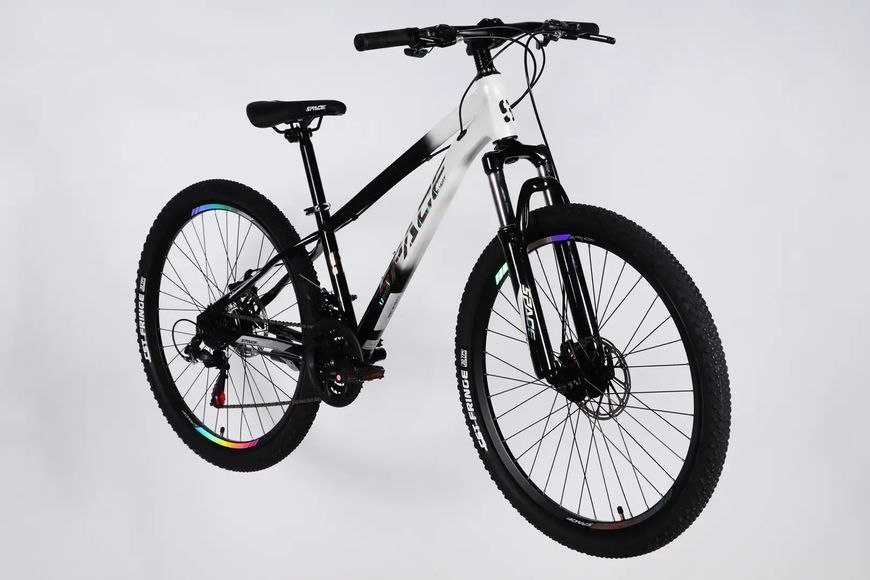 Велосипед ST 26" SPACE MARS DD FR рама-13" чорний з білим 2026 OPS-SP-26-078 фото