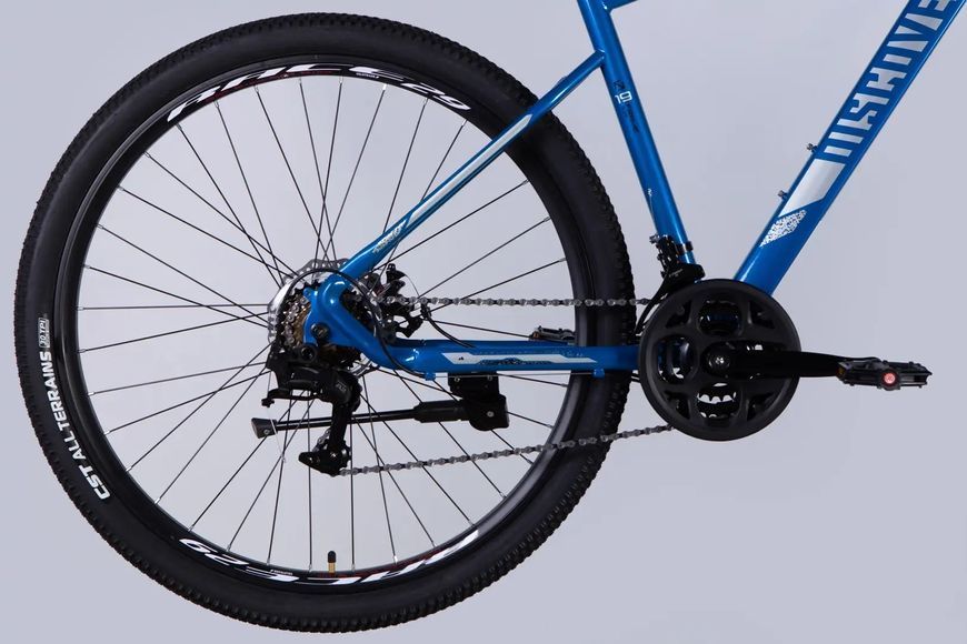 Велосипед ST 29" Discovery TREK DD FR рама-19" синьо-сріблястий 2025 OPS-SP-29-077 фото