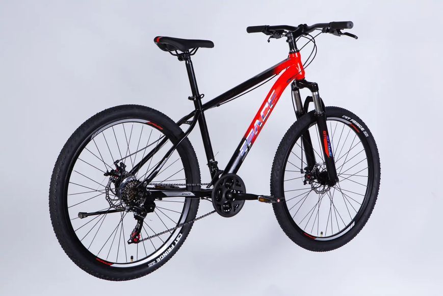 Велосипед ST 27.5" SPACE MARS DD FR рама-17" червоно-чорний 2026 OPS-SP-27.5-067 фото