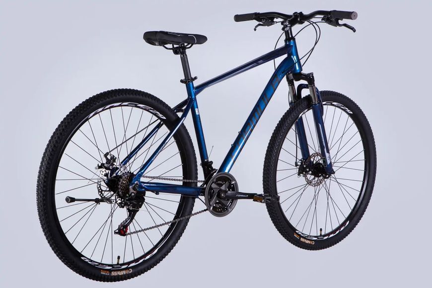 Велосипед AL 29" Formula MOTION DD FR рама-19" синiй з чорним 2026 OPS-FR-29-420 фото