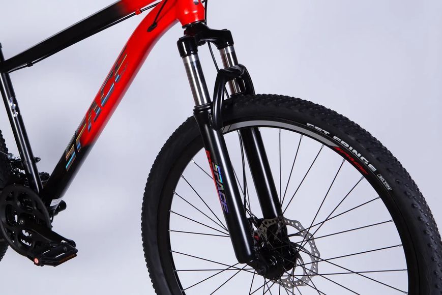 Велосипед ST 27.5" SPACE MARS DD FR рама-17" червоно-чорний 2026 OPS-SP-27.5-067 фото