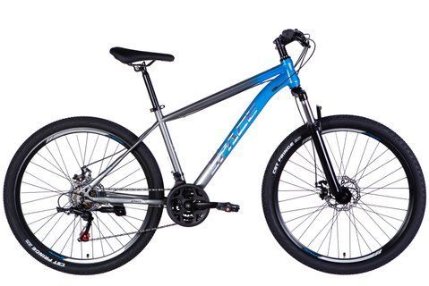 Велосипед ST 27.5" SPACE MARS DD FR рама-17" синьо-сірий 2026 OPS-SP-27.5-072 фото
