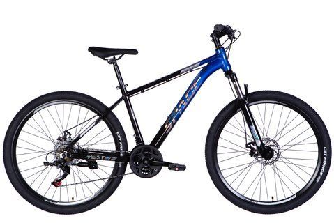 Велосипед AL 27.5" SPACE PHAETON DD FR рама-17" чорно-синій 2026 OPS-SP-27.5-081 фото