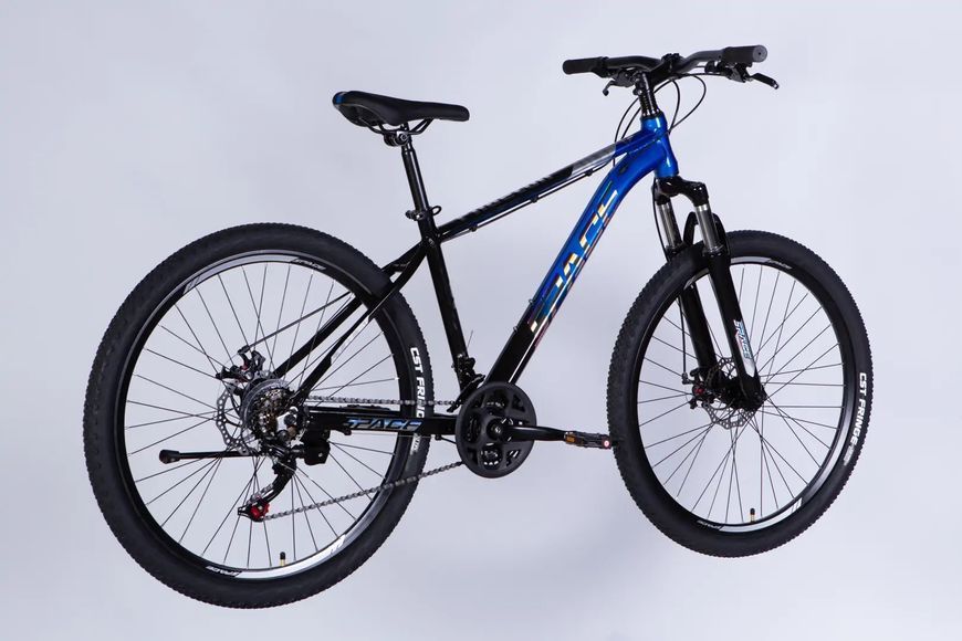 Велосипед AL 27.5" SPACE PHAETON DD FR рама-17" чорно-синій 2026 OPS-SP-27.5-081 фото