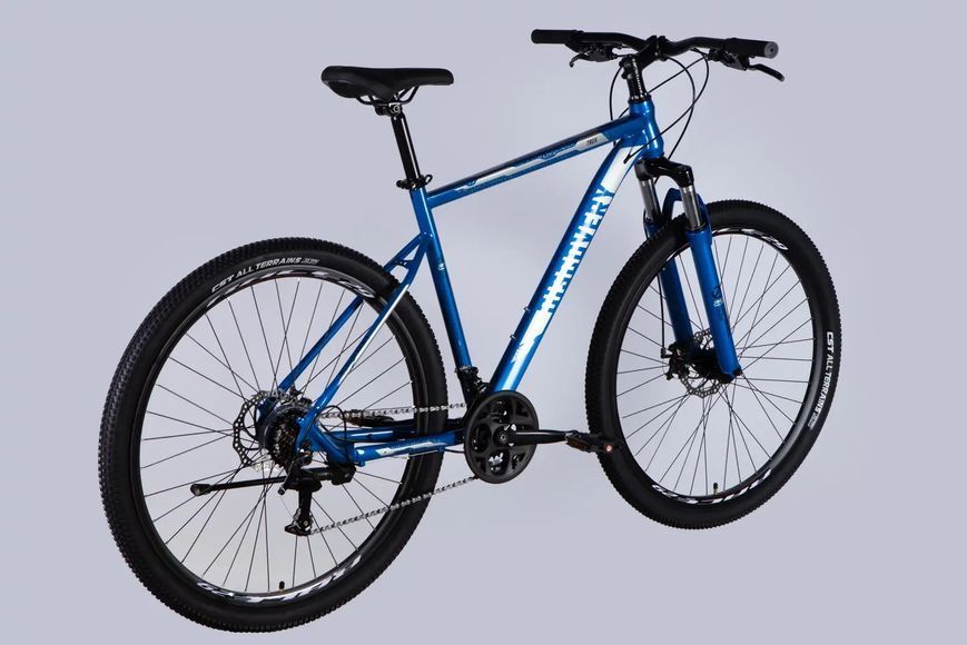 Велосипед ST 29" Discovery TREK DD FR рама-21" синьо-сріблястий 2025 OPS-SP-29-081 фото