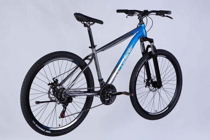 Велосипед ST 27.5" SPACE MARS DD FR рама-17" синьо-сірий 2026 OPS-SP-27.5-072 фото
