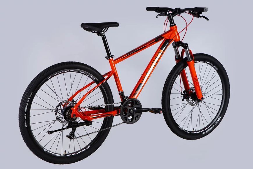 Велосипед ST 27.5" Discovery TREK DD FR рама-16" помаранчевий 2025 OPS-SP-27.5-041 фото