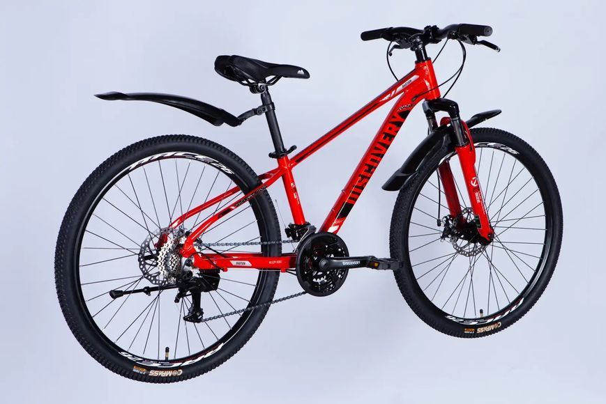 Велосипед AL 26" Discovery BASTION DD CS рама-13" червоно-чорний 2025 OPS-DIS-26-612 фото