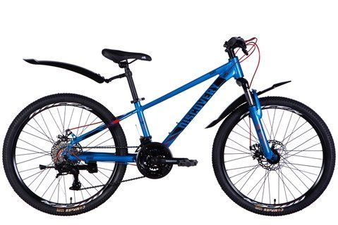 Велосипед AL 24" Discovery QUBE DD CS рама-11,5" синьо-чорний 2025 OPS-DIS-24-337 фото