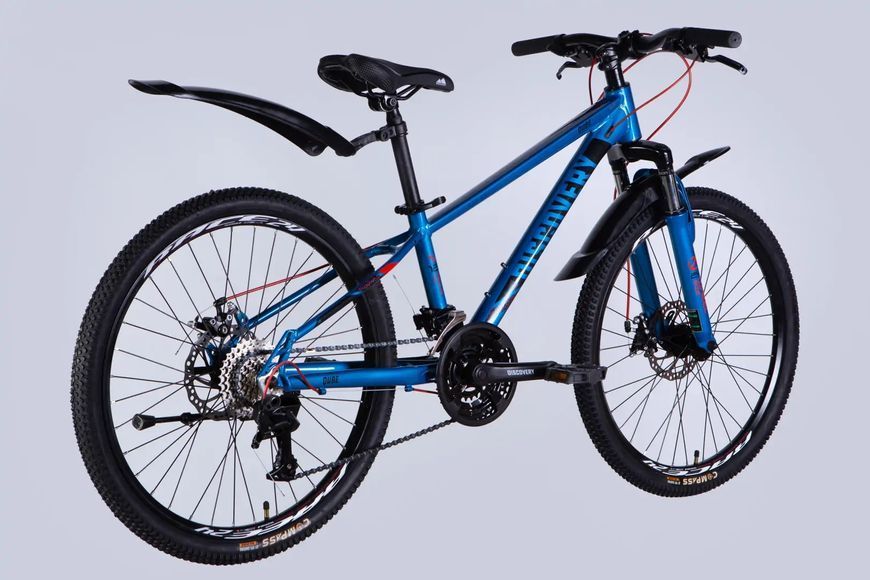 Велосипед AL 24" Discovery QUBE DD CS рама-11,5" синьо-чорний 2025 OPS-DIS-24-337 фото