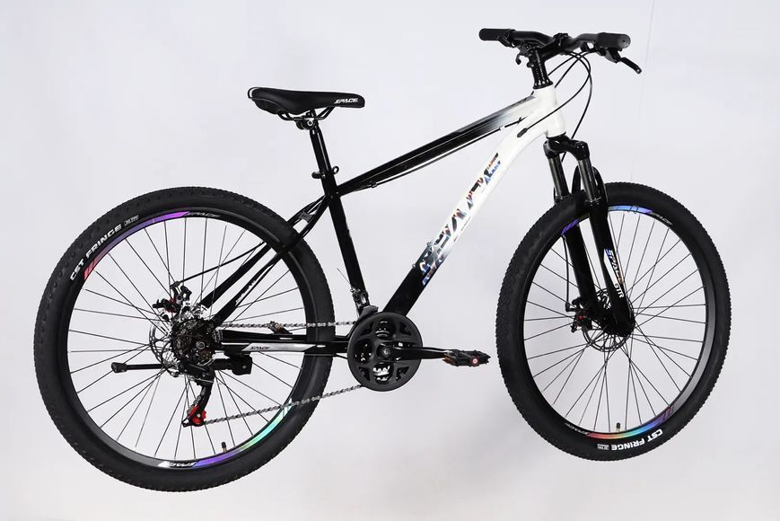 Велосипед ST 29" SPACE MARS DD FR рама-18" чорний з білим 2026 OPS-SP-29-160 фото