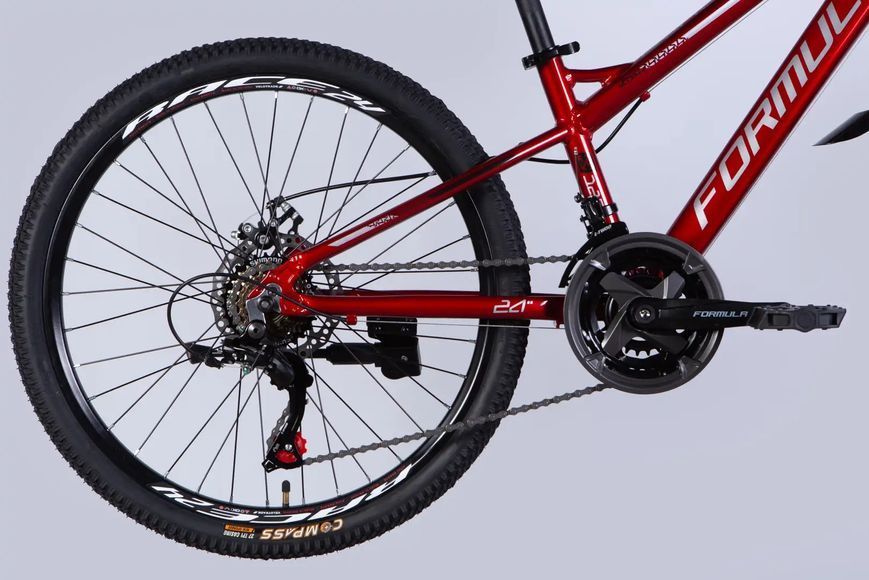 Велосипед AL 24" Formula BLACKWOOD 1.0 DD FR рама-12,5" червоно-сріблястий 2025 OPS-FR-24-422 фото