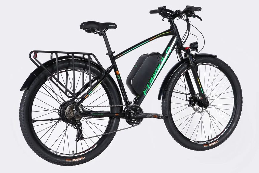 Велосипед з електроприводом 29" AL Formula eCURSOR MAN DD CS рама-19" 48B 17.5А*г 500Вт чорно-зелений 2026 ELB-FR-29-244 фото