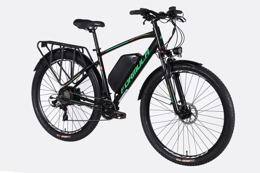 Велосипед з електроприводом 29" AL Formula eCURSOR MAN DD CS рама-19" 48B 17.5А*г 500Вт чорно-зелений 2026 ELB-FR-29-244 фото