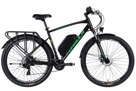 Велосипед з електроприводом 29" AL Formula eCURSOR MAN DD CS рама-21" 48B 17.5А*г 500Вт чорно-зелений 2026 ELB-FR-29-248 фото