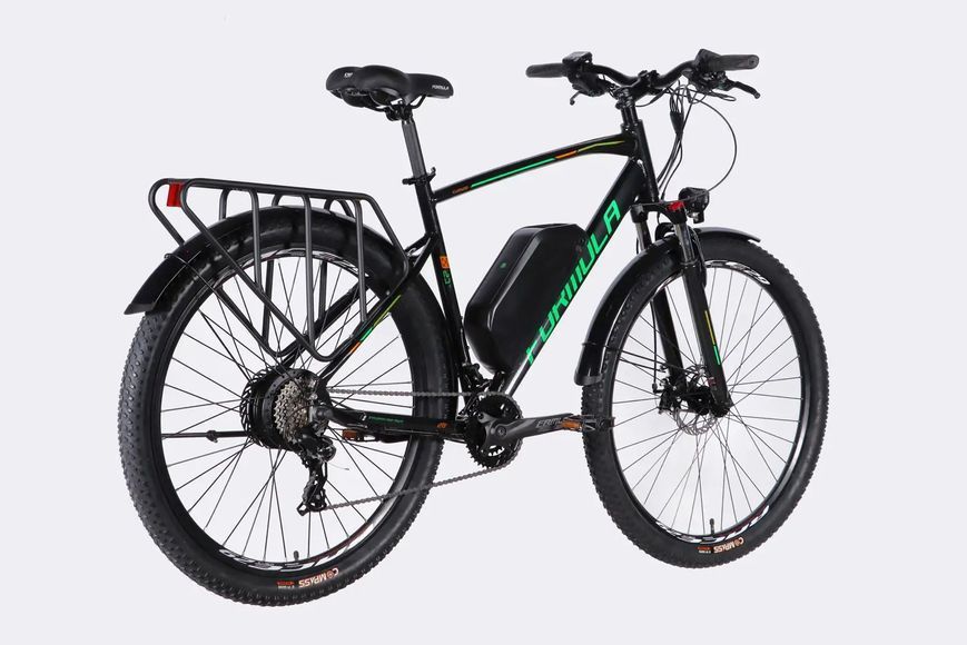 Велосипед з електроприводом 29" AL Formula eCURSOR MAN DD CS рама-21" 48B 17.5А*г 500Вт чорно-зелений 2026 ELB-FR-29-248 фото