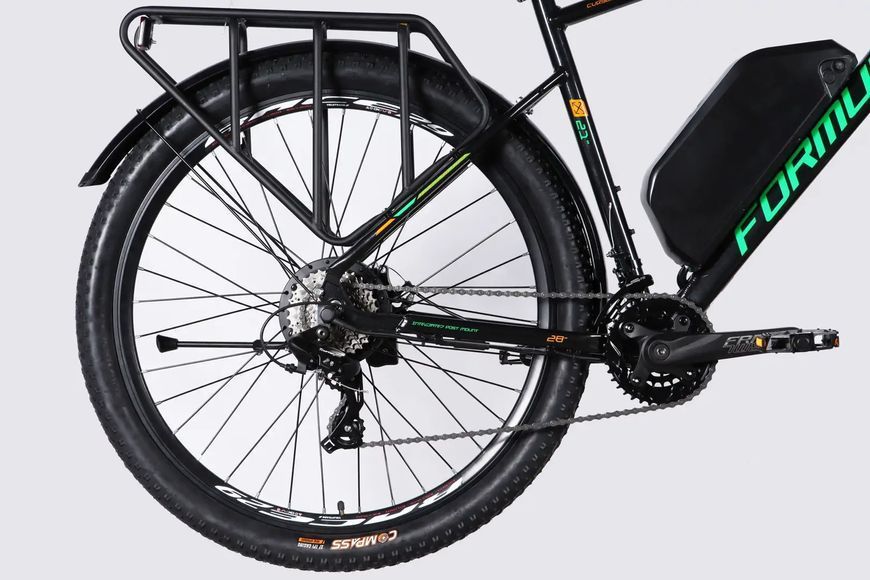 Велосипед з електроприводом 29" AL Formula eCURSOR MAN DD CS рама-21" 48B 17.5А*г 500Вт чорно-зелений 2026 ELB-FR-29-248 фото