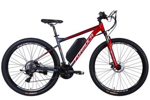 Велосипед з електроприводом 29" AL Formula eF-1 DD CS рама-18,5" 48B 12.5А*г 500Вт червоно-сріблястий 2026 ELB-FR-29-249 фото
