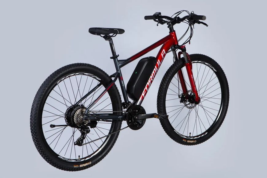 Велосипед з електроприводом 29" AL Formula eF-1 DD CS рама-18,5" 48B 12.5А*г 500Вт червоно-сріблястий 2026 ELB-FR-29-249 фото