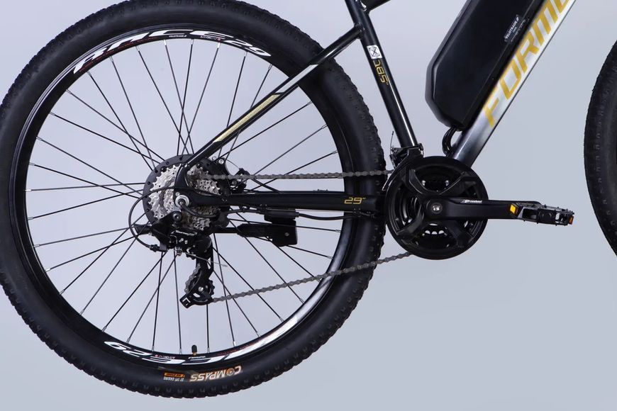 Велосипед з електроприводом 29" AL Formula eF-1 DD CS рама-18,5" 48B 12.5А*г 500Вт сріблясто-чорний 2026 ELB-FR-29-250 фото