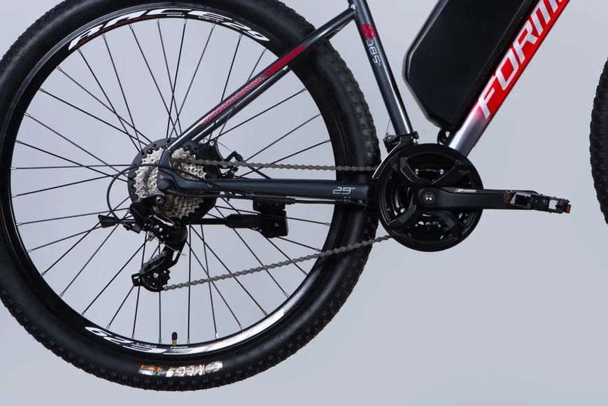 Велосипед з електроприводом 29" AL Formula eF-1 DD CS рама-18,5" 48B 17.5А*г 500Вт червоно-сріблястий 2026 ELB-FR-29-251 фото