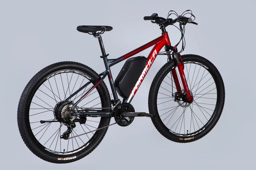 Велосипед з електроприводом 29" AL Formula eF-1 DD CS рама-18,5" 48B 17.5А*г 500Вт червоно-сріблястий 2026 ELB-FR-29-251 фото