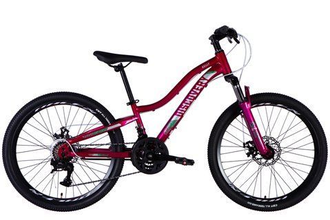 Велосипед ST 24" Discovery KELLY DD FR рама-11" малиновий 2025 OPS-DIS-24-364 фото