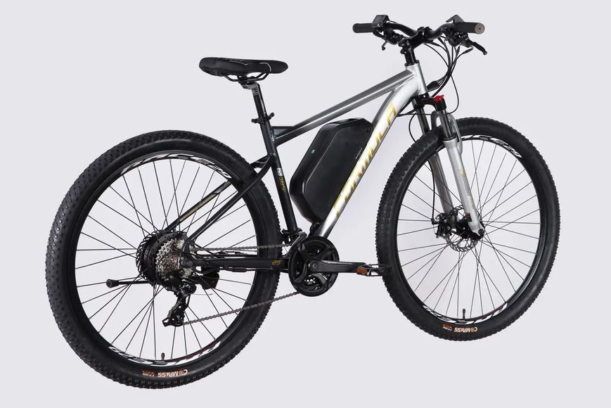 Велосипед з електроприводом 29" AL Formula eF-1 DD CS рама-18,5" 48B 17.5А*г 500Вт сріблясто-чорний 2026 ELB-FR-29-252 фото