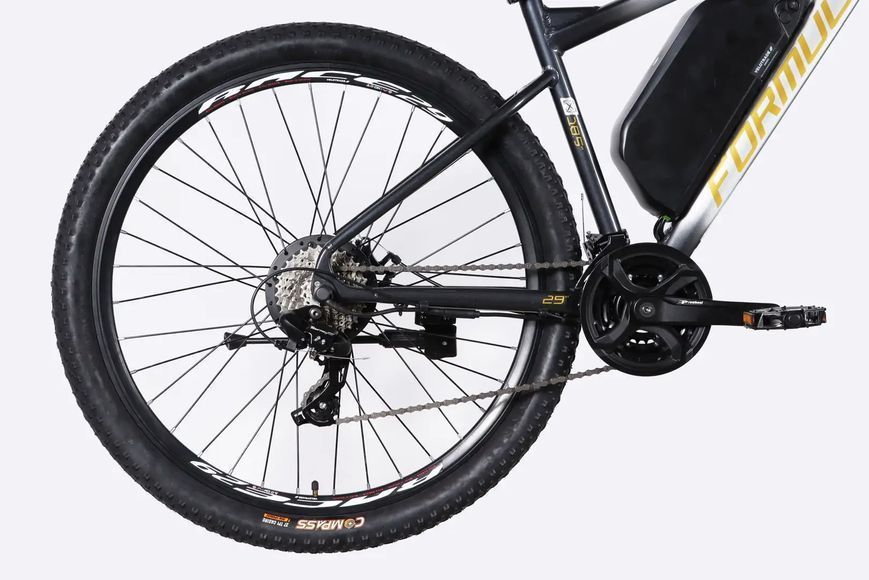 Велосипед з електроприводом 29" AL Formula eF-1 DD CS рама-18,5" 48B 17.5А*г 500Вт сріблясто-чорний 2026 ELB-FR-29-252 фото