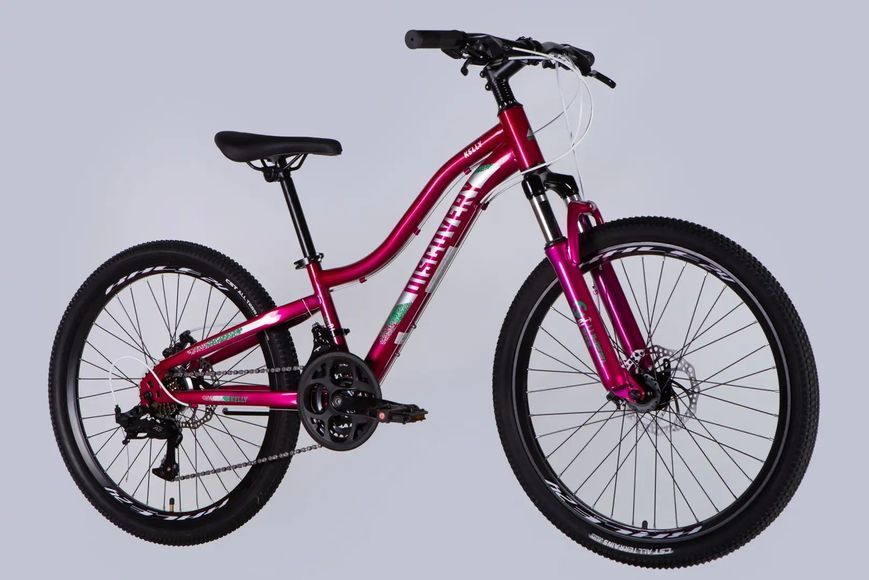 Велосипед ST 24" Discovery KELLY DD FR рама-11" малиновий 2025 OPS-DIS-24-364 фото
