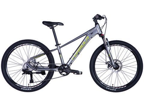 Велосипед AL 24" Formula ZEPHYR 3.0 DD CS рама-12" сірий з зеленим 2026 OPS-FR-24-447 фото