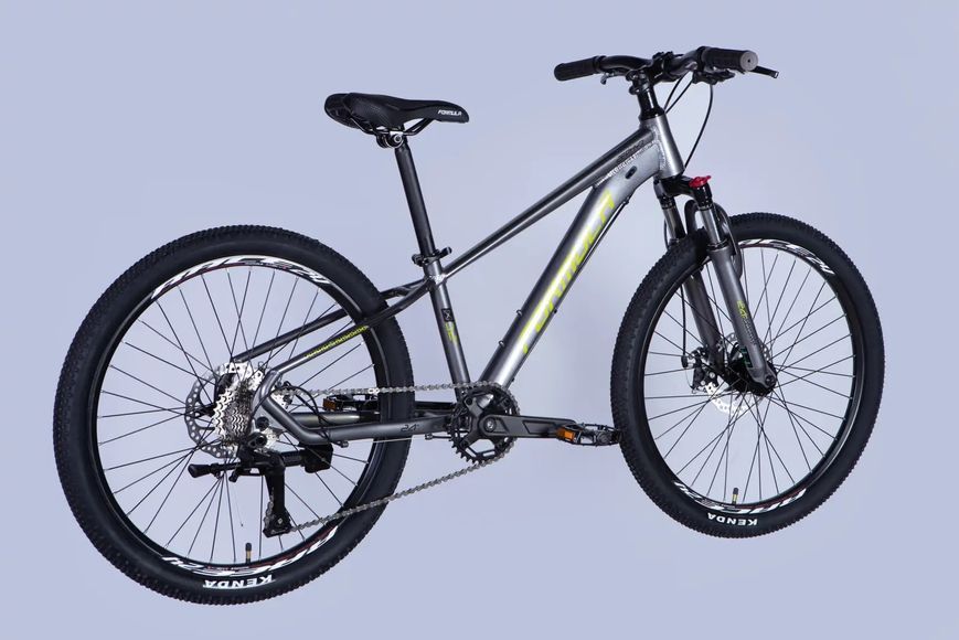 Велосипед AL 24" Formula ZEPHYR 3.0 DD CS рама-12" сірий з зеленим 2026 OPS-FR-24-447 фото