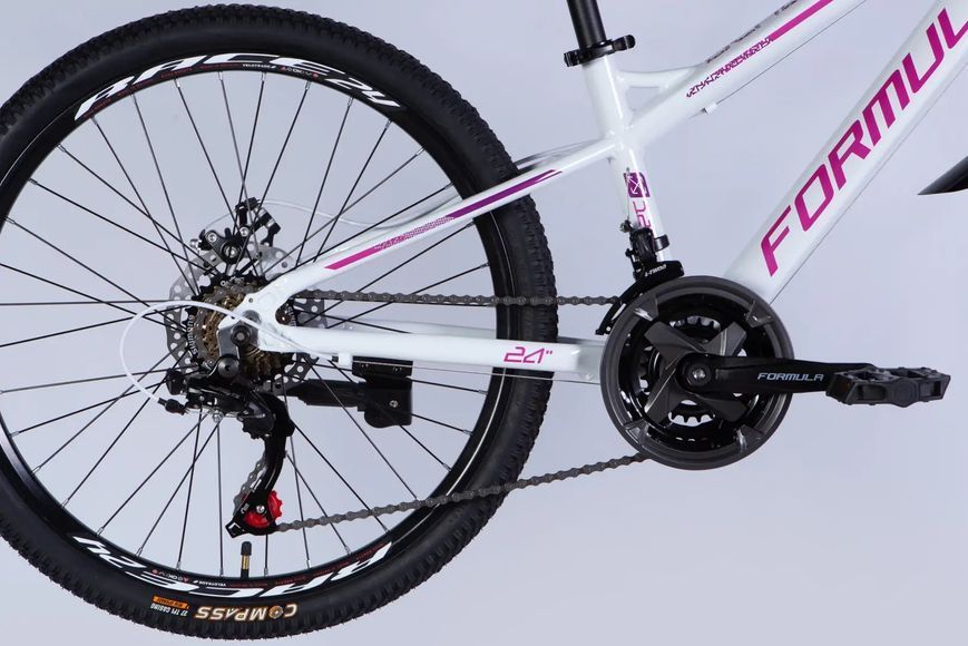 Велосипед AL 24" Formula BLACKWOOD DD FR рама-12,5" біло-рожевий 2026 OPS-FR-24-444 фото