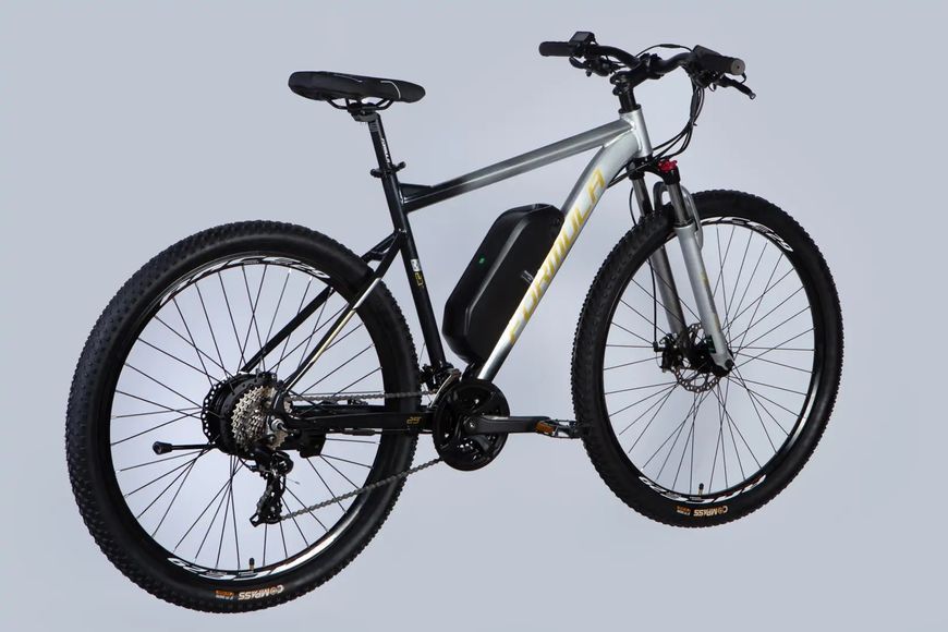 Велосипед з електроприводом 29" AL Formula eF-1 DD CS рама-21" 48B 12.5А*г 500Вт сріблясто-чорний 2026 ELB-FR-29-254 фото