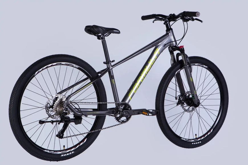 Велосипед AL 26" Formula ZEPHYR 3.0 DD CS рама-14" сірий з зеленим 2026 OPS-FR-26-814 фото