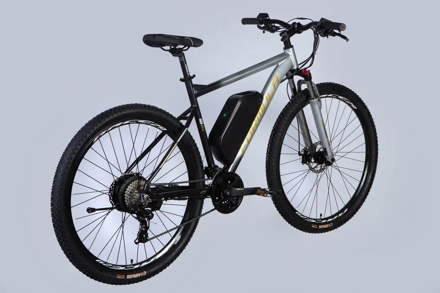 Велосипед з електроприводом 29" AL Formula eF-1 DD CS рама-21" 48B 17.5А*г 500Вт сріблясто-чорний 2026 ELB-FR-29-256 фото