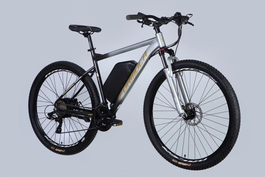 Велосипед з електроприводом 29" AL Formula eF-1 DD CS рама-21" 48B 17.5А*г 500Вт сріблясто-чорний 2026 ELB-FR-29-256 фото