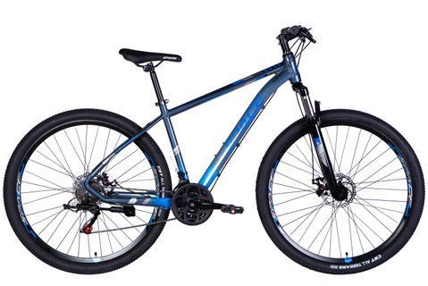 Велосипед AL 29" SPACE MERCURY DD FR рама-18" сіро-синій 2026 OPS-SP-29-174 фото