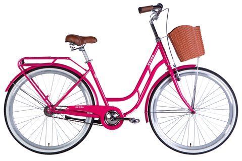 Велосипед ST 28" Dorozhnik RETRO Velosteel рама-19" рожевий 2025 OPS-D-28-429 фото