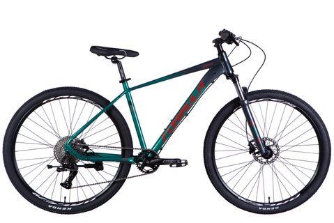 Велосипед AL 29" Formula ZEPHYR 1.0 HDD рама-19" темно-сріблястий з зеленим 2026 OPS-FR-29-449 фото