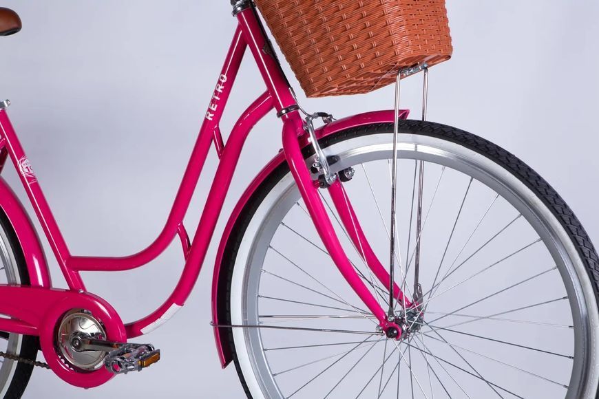 Велосипед ST 28" Dorozhnik RETRO Velosteel рама-19" рожевий 2025 OPS-D-28-429 фото