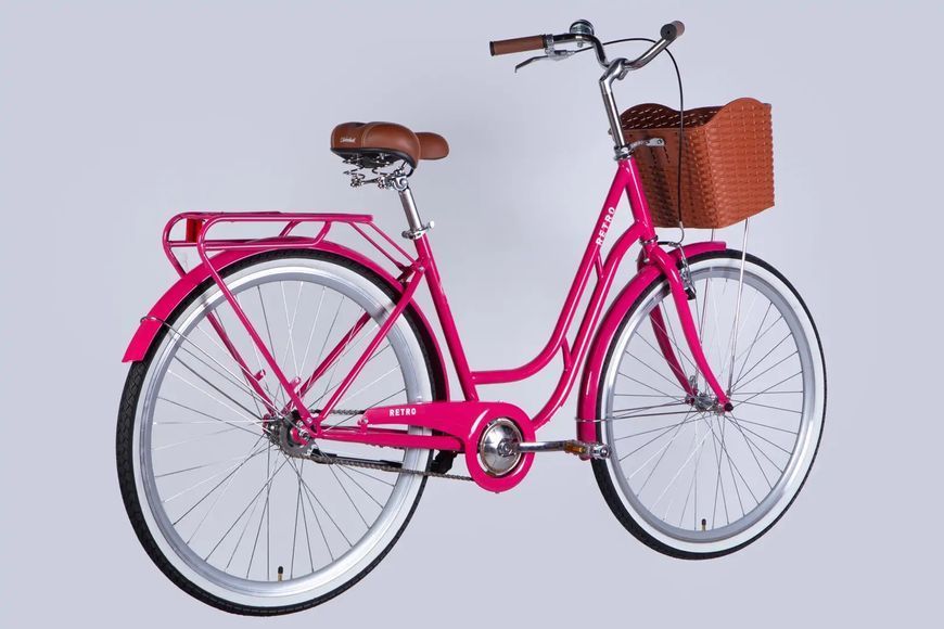 Велосипед ST 28" Dorozhnik RETRO Velosteel рама-19" рожевий 2025 OPS-D-28-429 фото