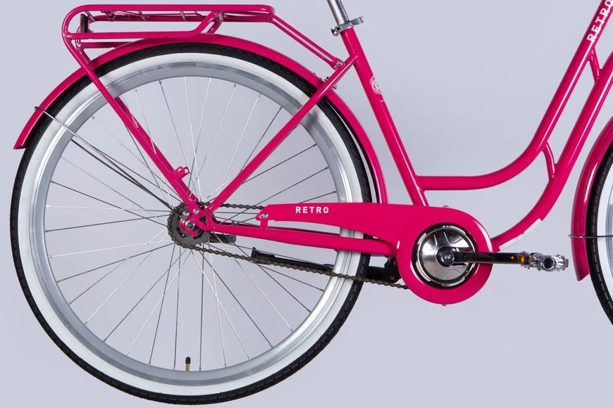 Велосипед ST 28" Dorozhnik RETRO Velosteel рама-19" рожевий 2025 OPS-D-28-429 фото