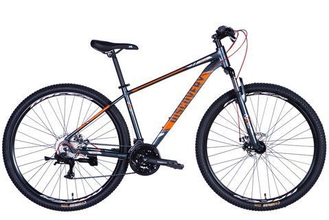 Велосипед AL 29" Discovery BASTION DD CS рама-17" сіро-помаранчевий 2025 OPS-DIS-29-200 фото