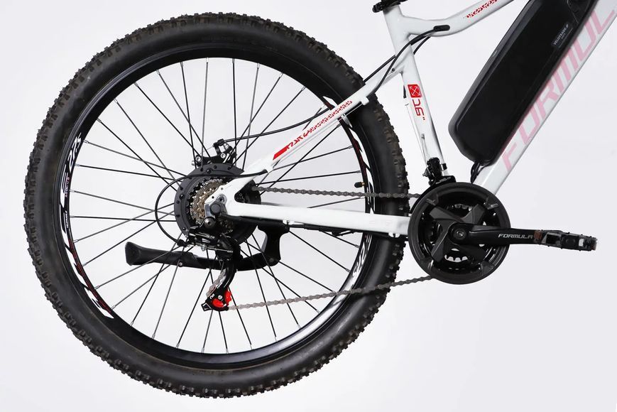 Велосипед з електроприводом 27.5" AL Formula eALPINA DD FR рама-17" 36B 12.5А*г 500Вт біло-рожевий 2026 ELB-FR-27.5-048 фото